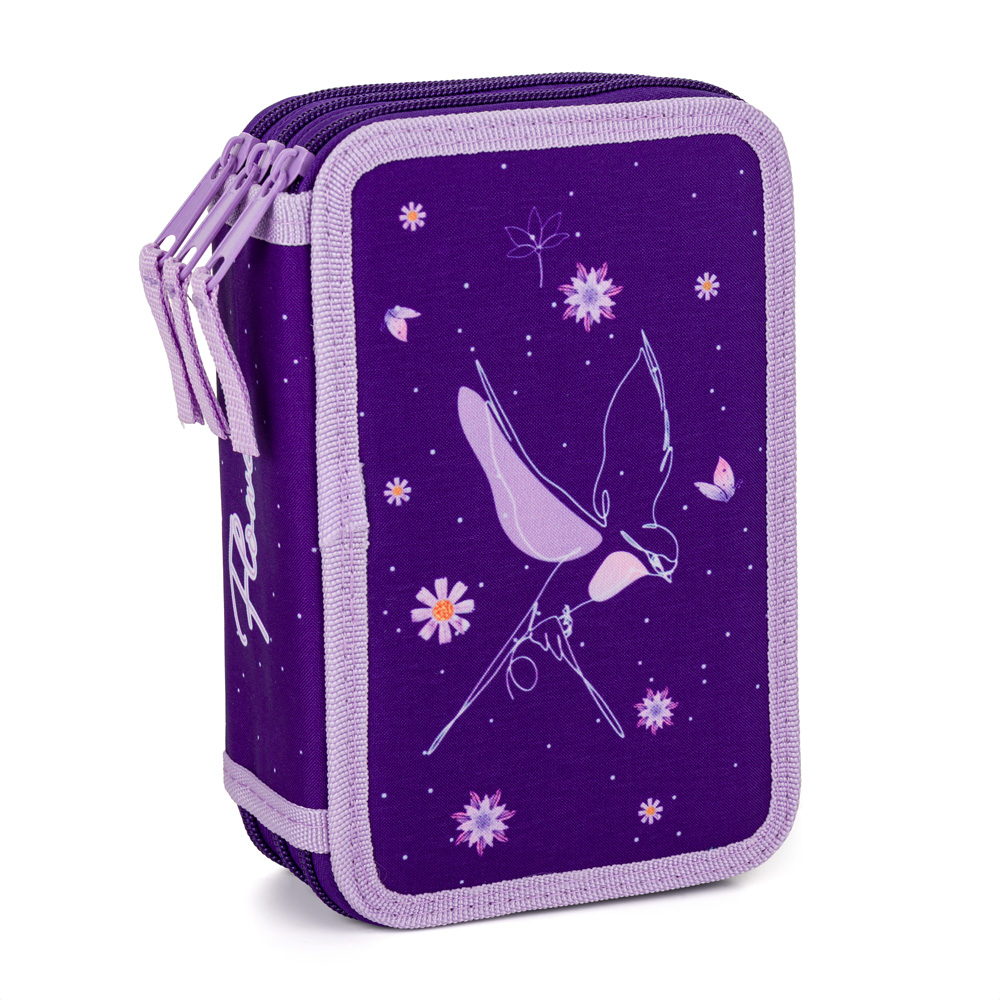 Penál 3 p. prázdný Flowers